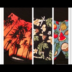 3 pairs of swimming trunks-net free-NEFF